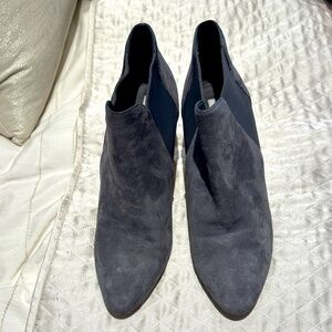 Cole Haan Gray Suede Ankle Booties